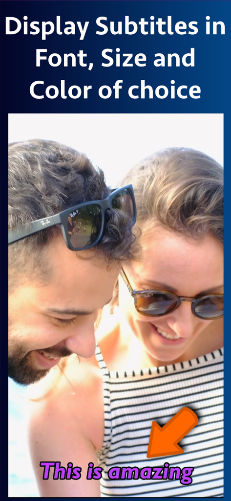 Video Subtitle Hardcoder - A video preview showing customized purple subtitles to demonstrate font and color style choices.