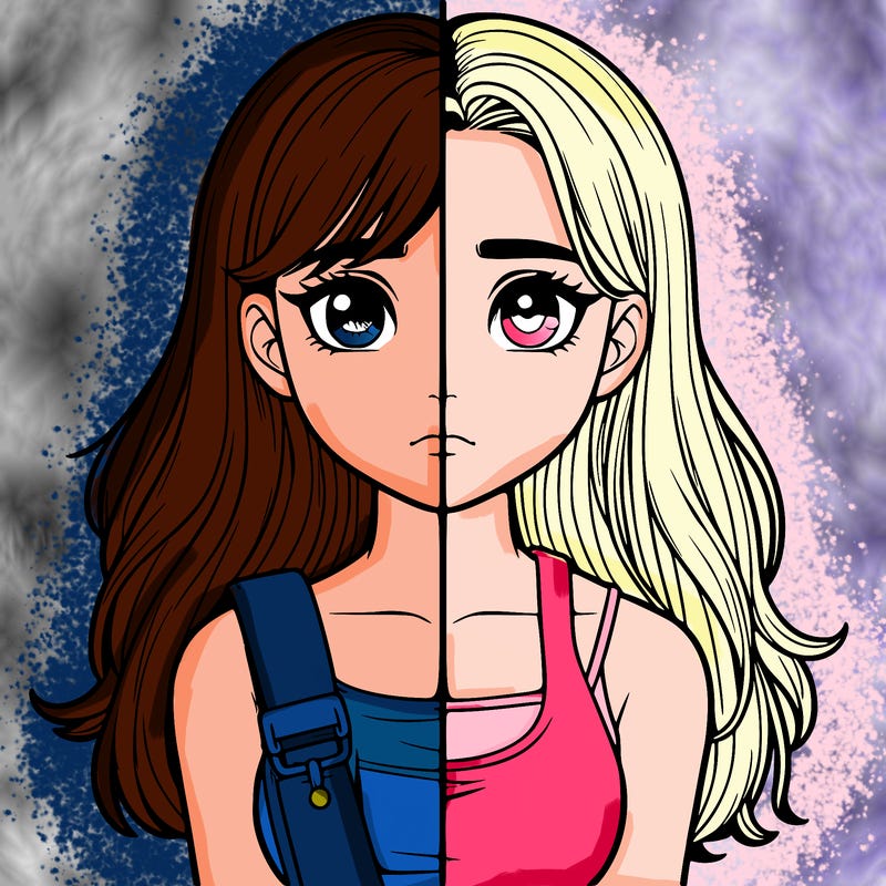 realistic girl split