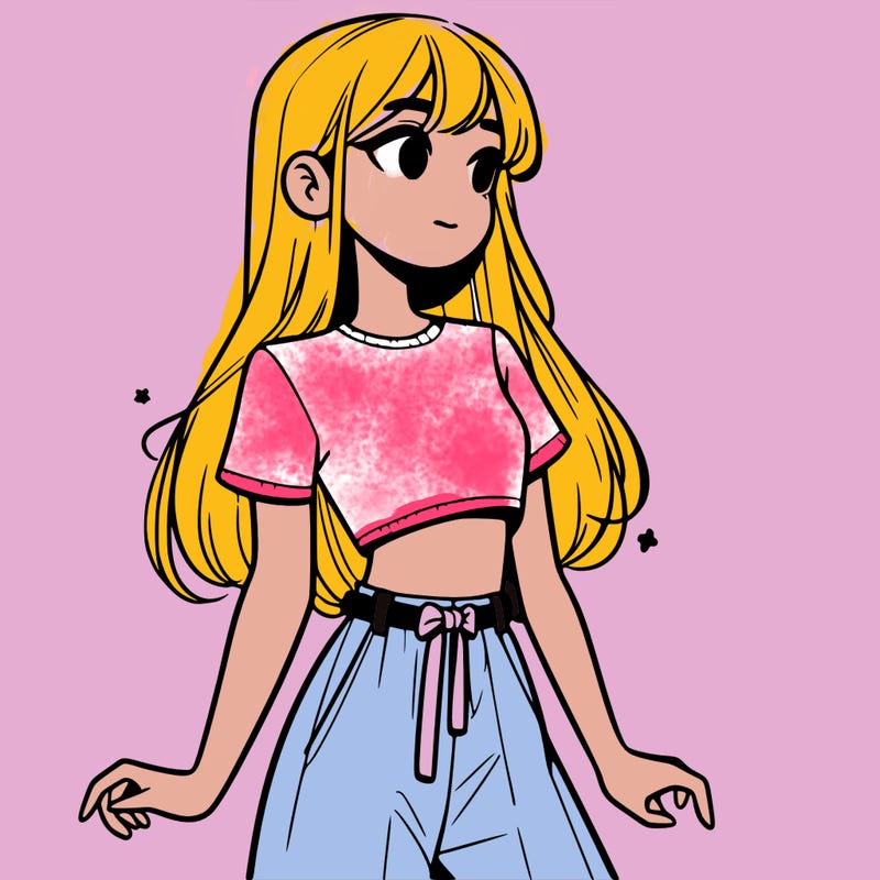 girl in a cute crop top