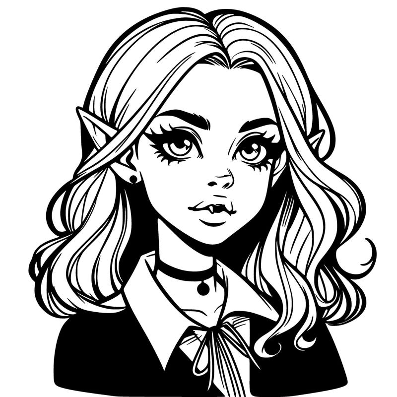 realistic vampire girl