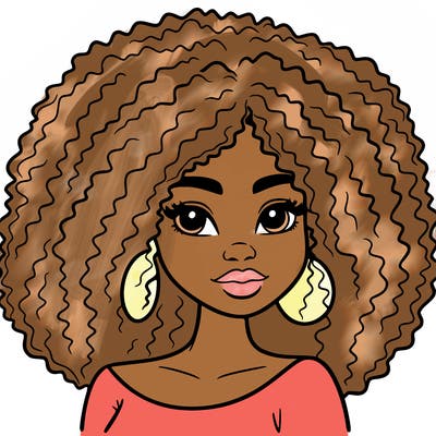 a black women with afro hair