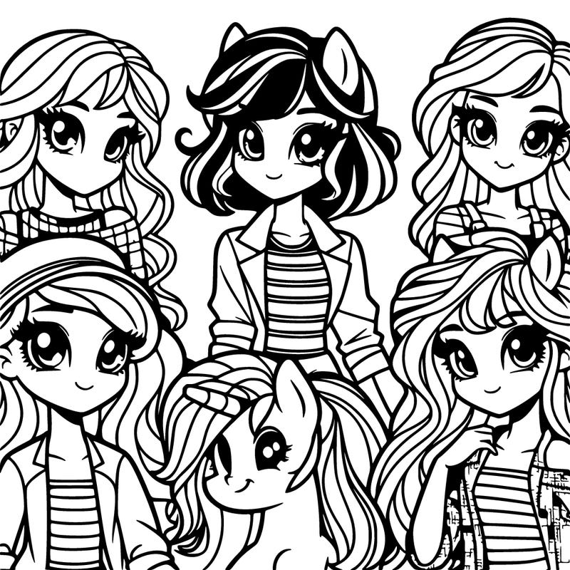 my little pony equestria girls all pony girls