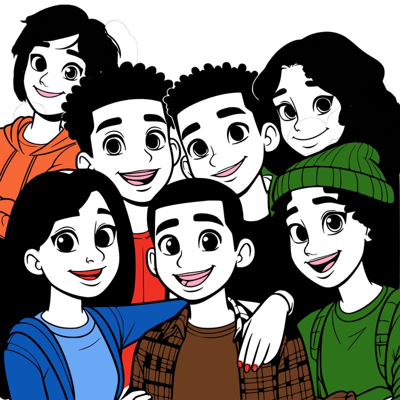 a mixed friend group