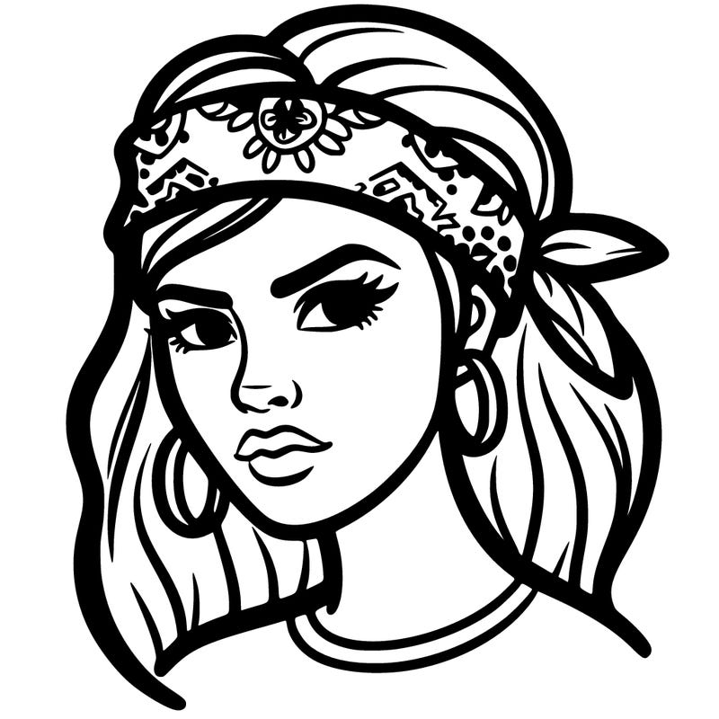 woman with bandana around face