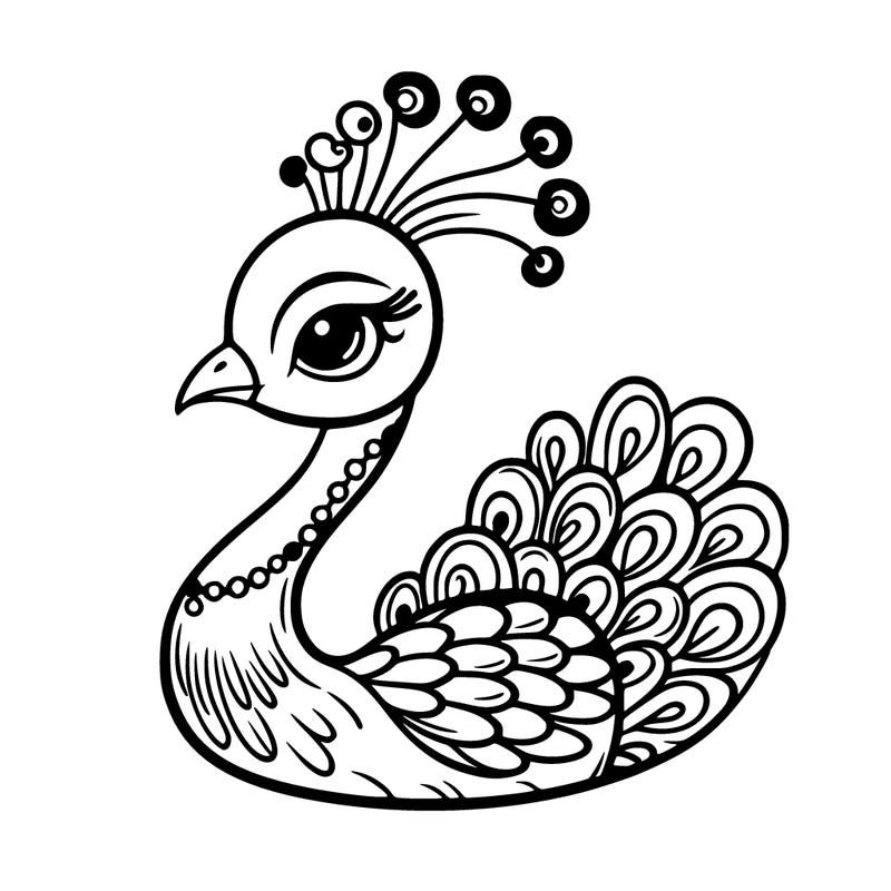 simple peacock