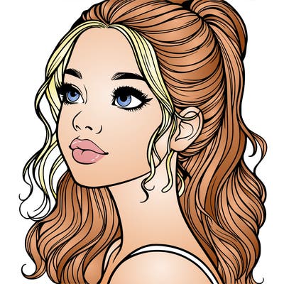 beautiful realistic girl