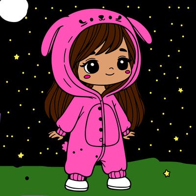 girl in onesie