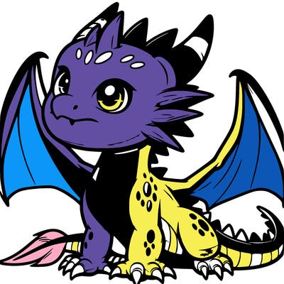 fierce baby night dragon