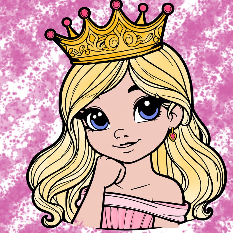 a realistic princess with a realistic crown