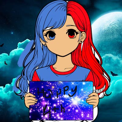 realistic girl holding a sign