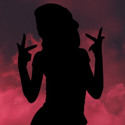 realistic teenage girl with braids and a beanie and crop top doing 🫶🏼