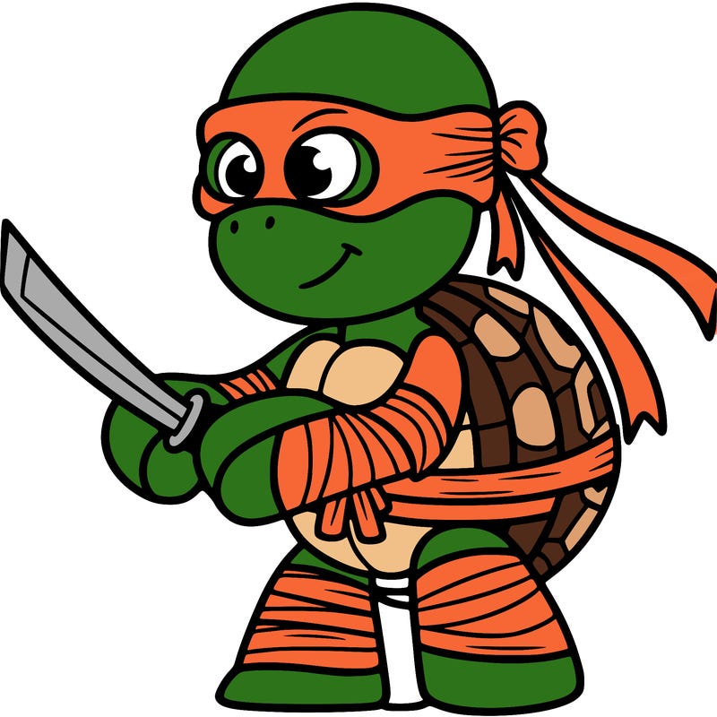 a ninja turtle