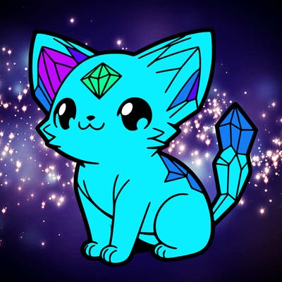 crystal kitten