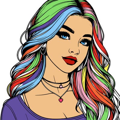 detailed realistic girl