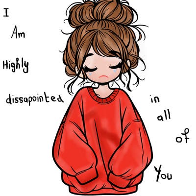 girl with baggy sweatshirt and messy bun