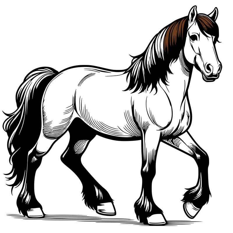 realistic horse