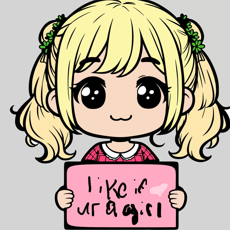 girl holding a blank sign blank face