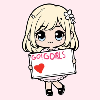 a cute girl holding a blank sign