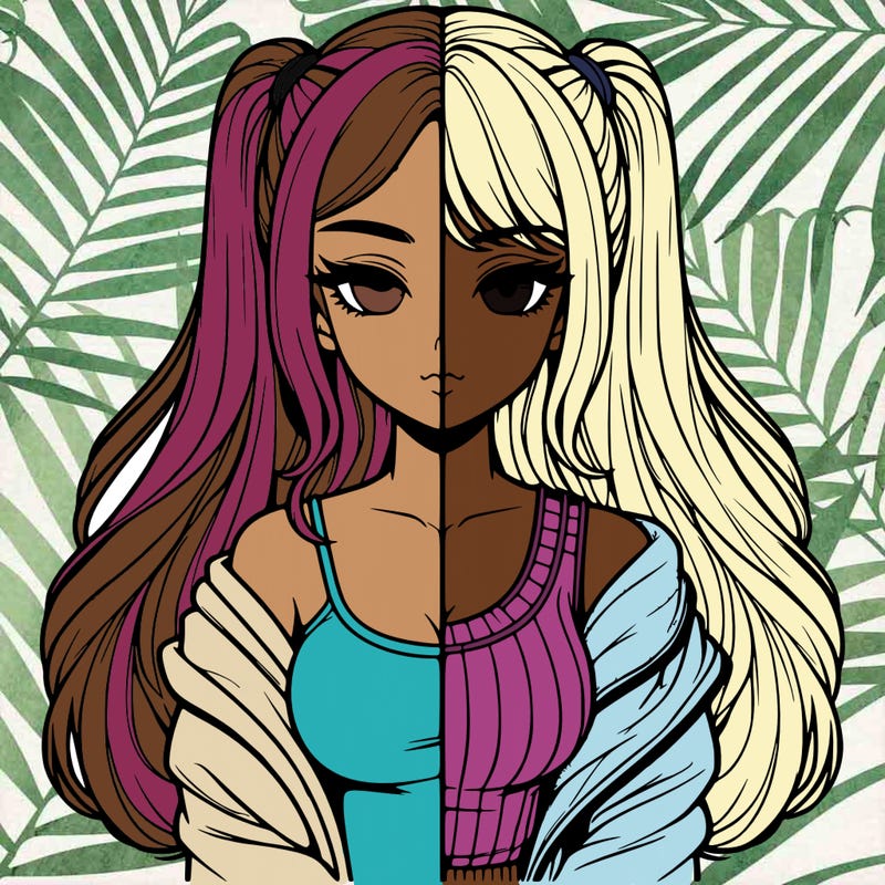 realistic girl split