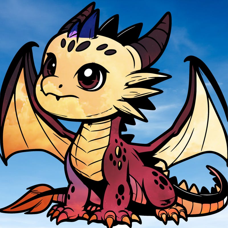 fierce baby night dragon
