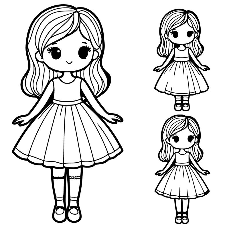 girl in a dress