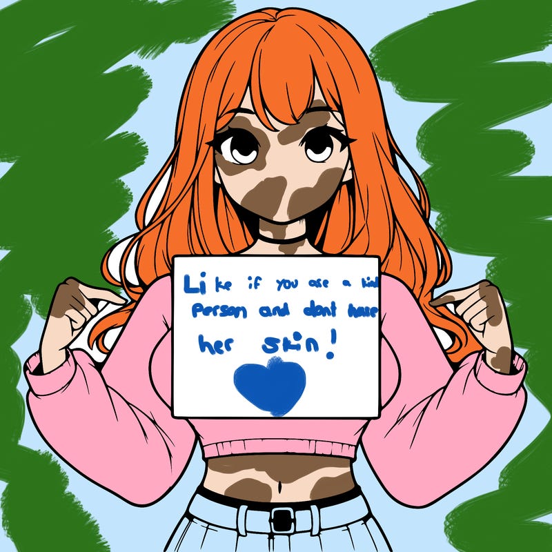 girl holding a blank sign in a long sleeve crop top