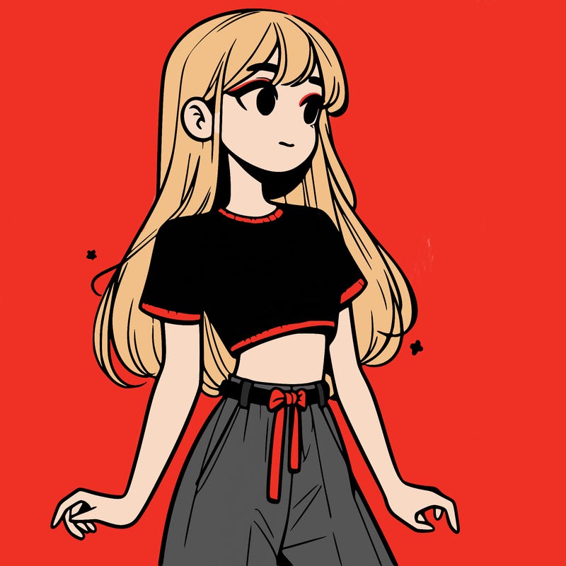 girl in a cute crop top