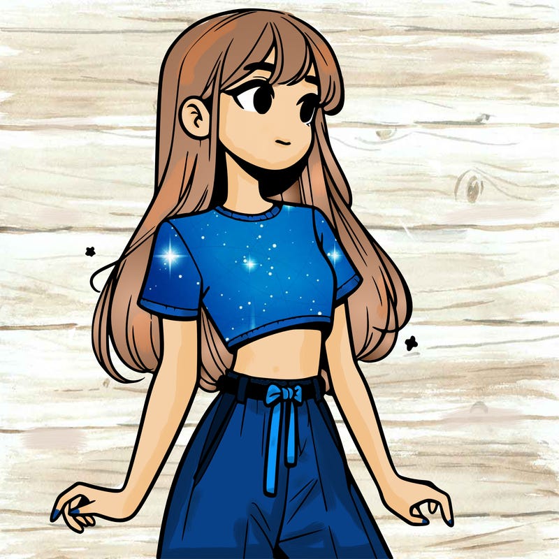 girl in a cute crop top