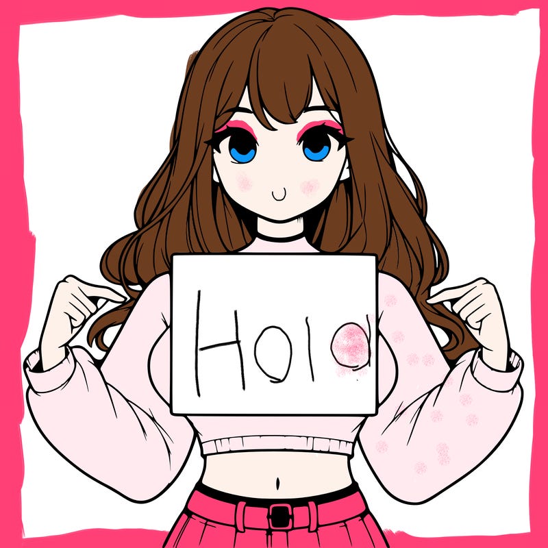 girl holding a blank sign in a long sleeve crop top