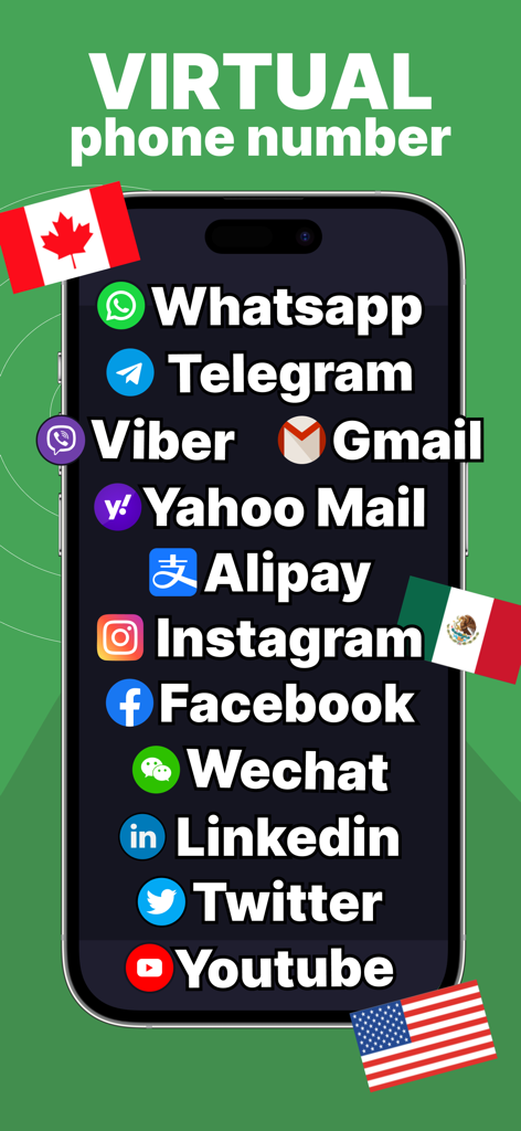 TextVerified - Virtual phone number app for verifying accounts on social media and messaging platforms.