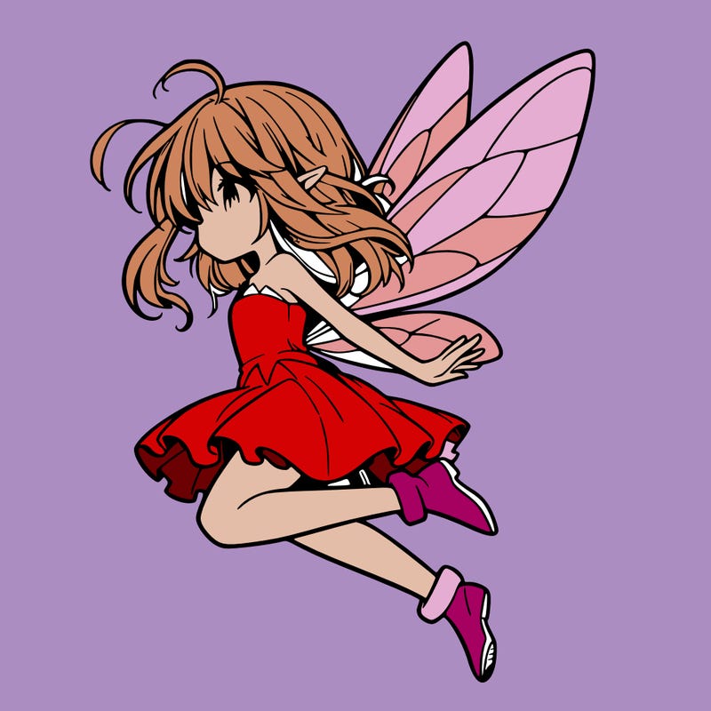 manga fairy flying