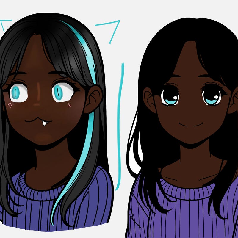 a girl with no face realistic