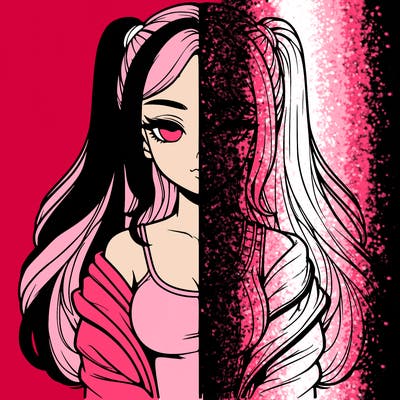 realistic girl split