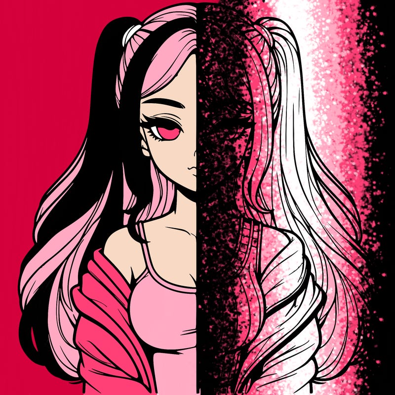 realistic girl split