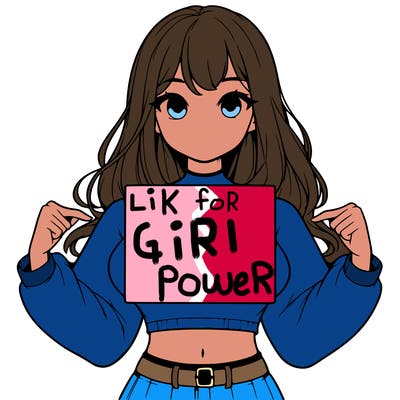 girl holding a blank sign in a long sleeve crop top