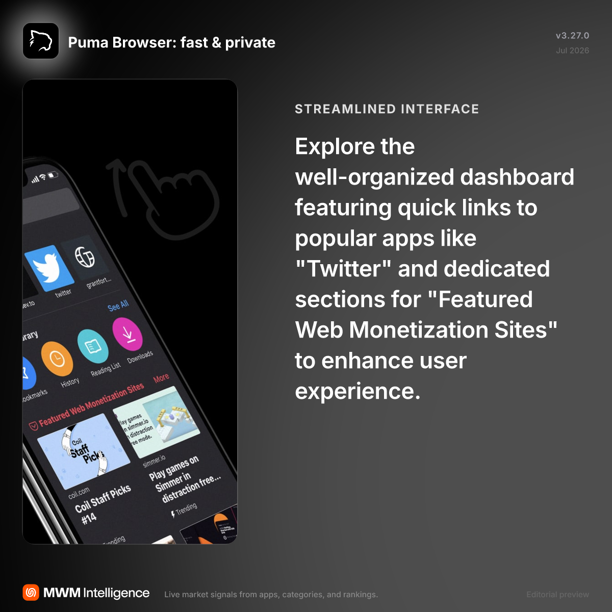 Puma Browser: fast & private - Utilities App | MWM