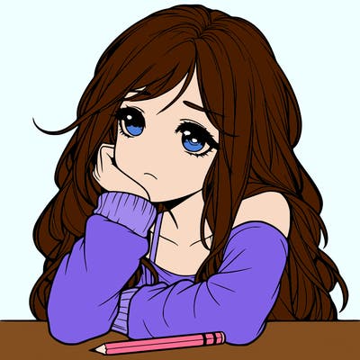 a lonely girl realistic