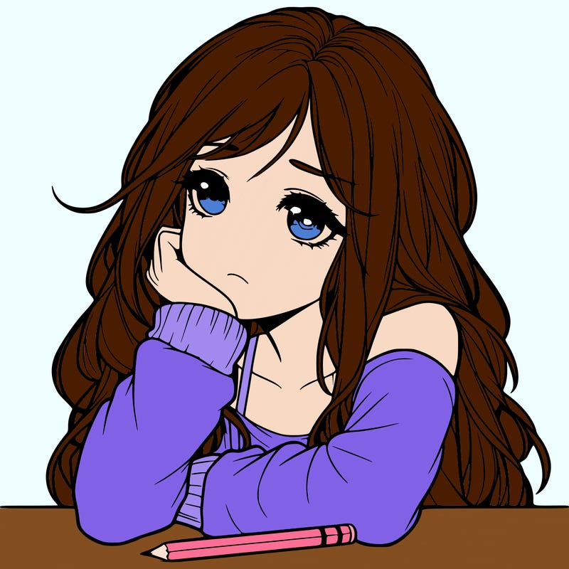 a lonely girl realistic