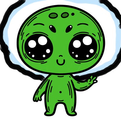 alien cute