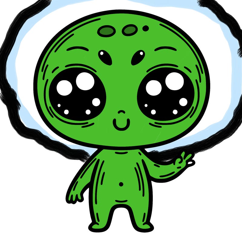 alien cute