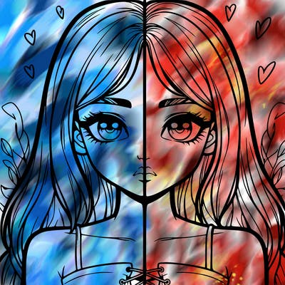 realistic girl split