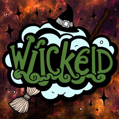 wicked in bubble letters