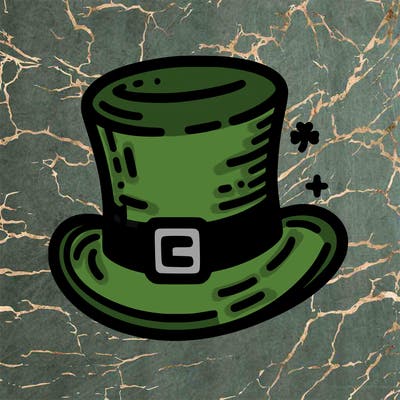 st patrick hat with thin lines