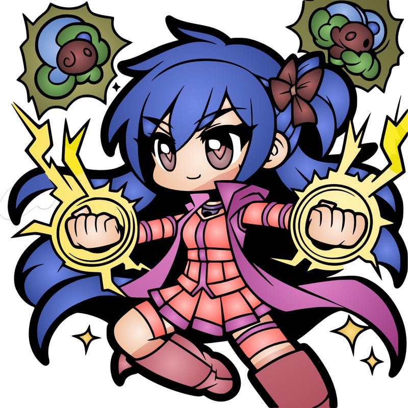 anima girl with powers