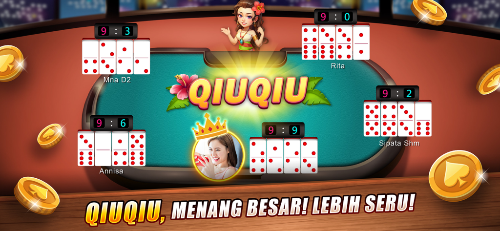 Luxy Domino Gaple QiuQiu Poker - Luxy Domino Gaple QiuQiu Poker gameplay showing a domino match