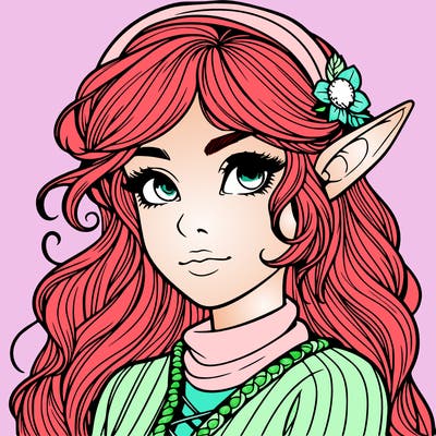 realistic elf girl