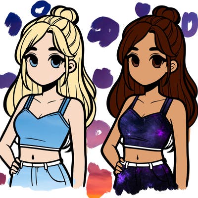 girl with crop top