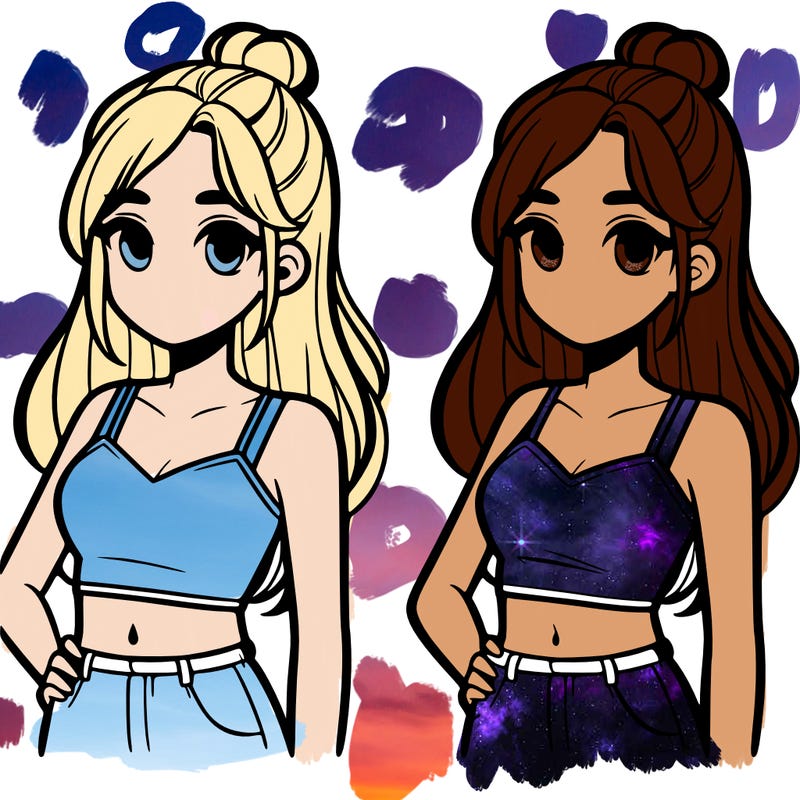 girl with crop top
