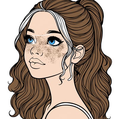 beautiful realistic girl