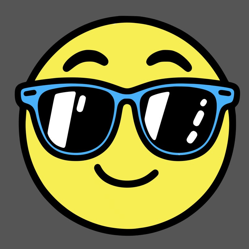 emoji with sunglasses